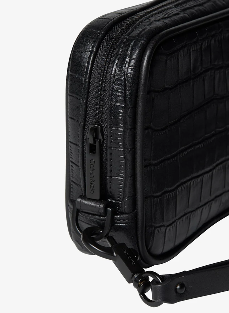 CALVIN KLEIN  Croc Embossed Toiletry Bag for Men | Best Price UAE